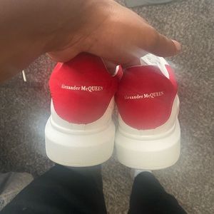 Alexander McQueen red and white oversized sneaker